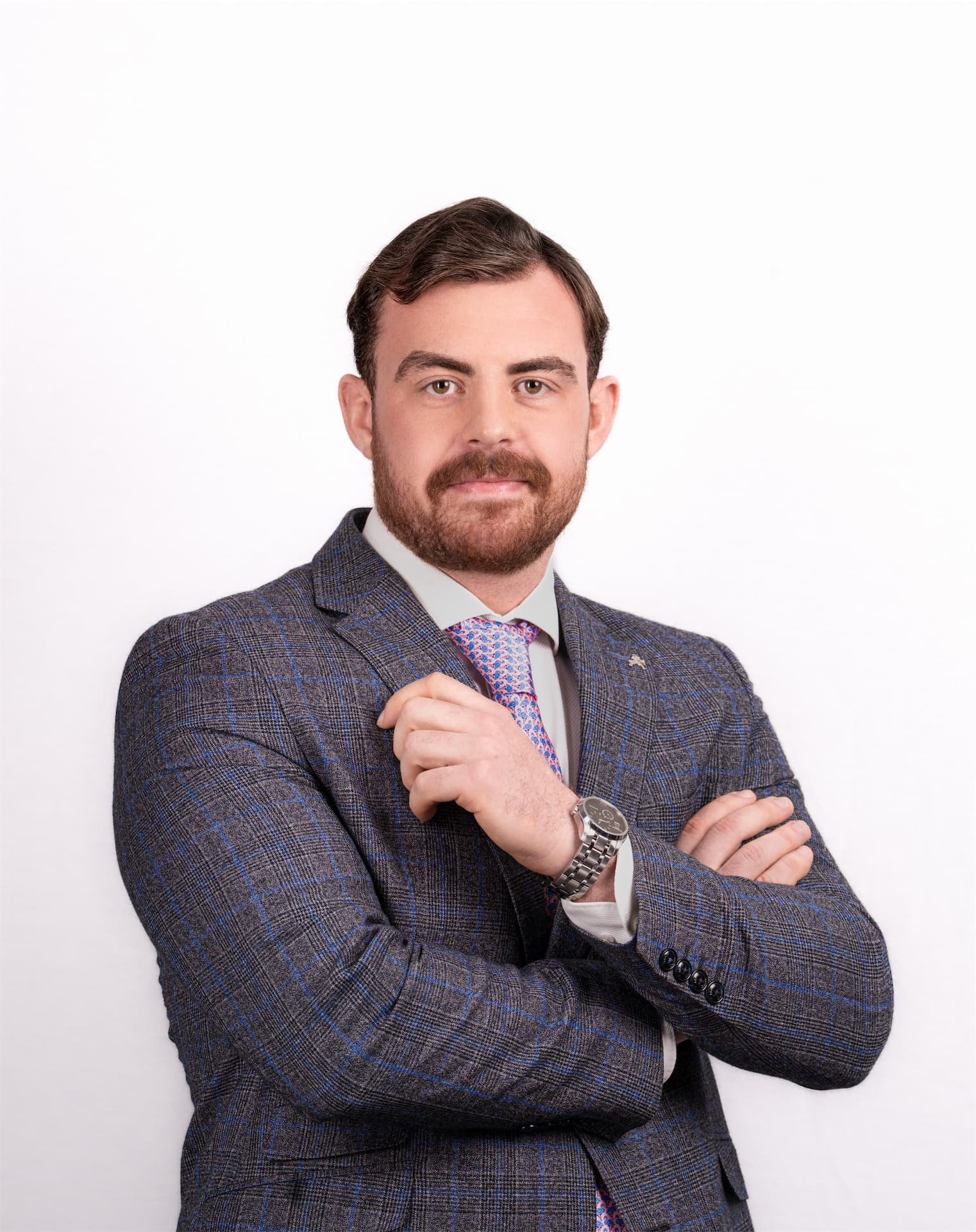 Professional headshot portrait for LinkedIn, CV, website, and business profile use
