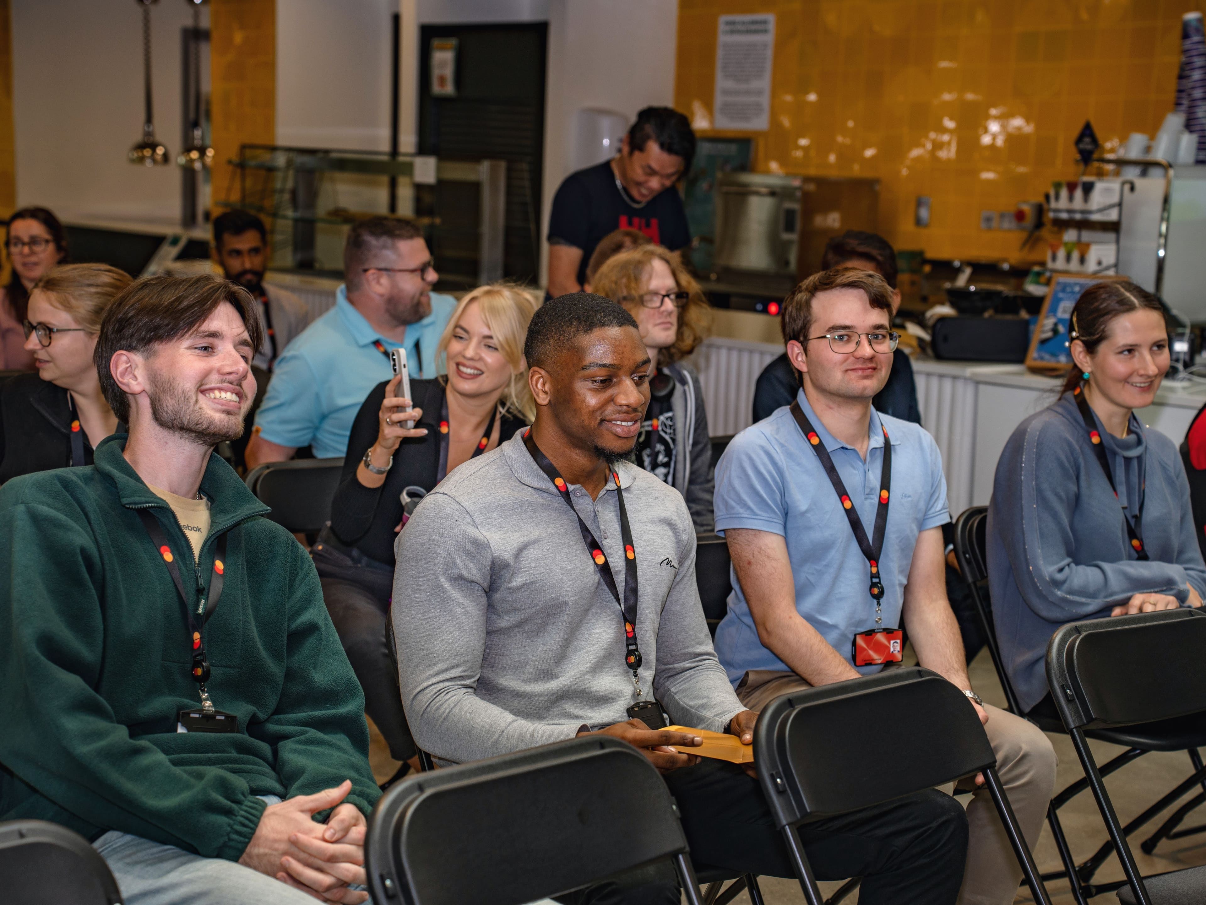 Candid professional photography at a Mastercard Ireland event