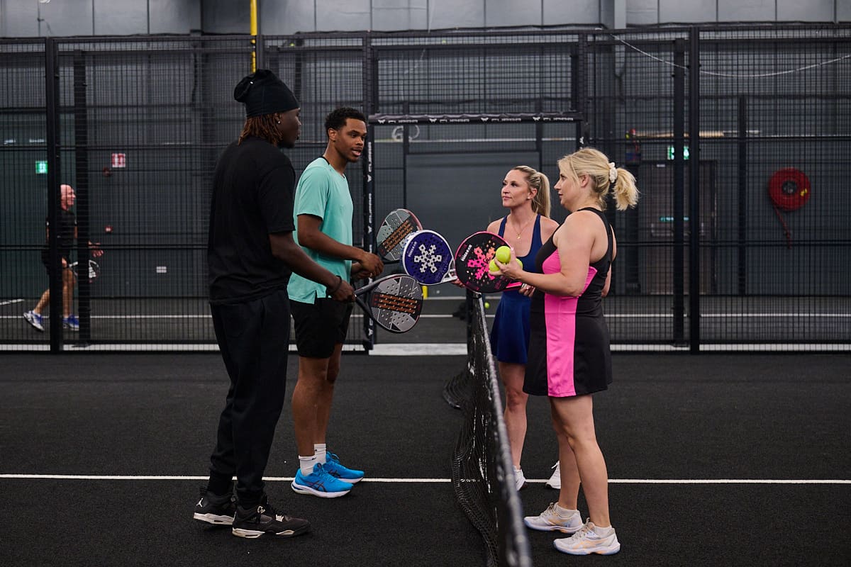 Professional event coverage at the Safe Streets Ireland padel tournament